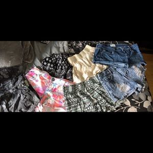 Multiple pairs of girls shorts